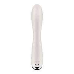   Satisfyer Spinning Rabbit 1 - forgó csiklókaros vibrátor (bézs)