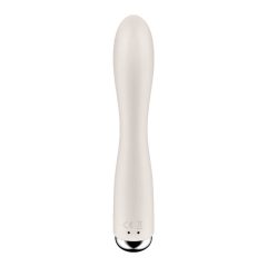   Satisfyer Spinning Rabbit 1 - forgó csiklókaros vibrátor (bézs)