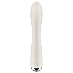   Satisfyer Spinning Rabbit 1 - forgó csiklókaros vibrátor (bézs)