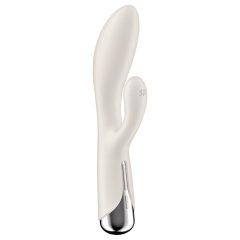   Satisfyer Spinning Rabbit 1 - forgó csiklókaros vibrátor (bézs)