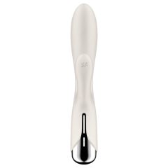   Satisfyer Spinning Rabbit 1 - forgó csiklókaros vibrátor (bézs)