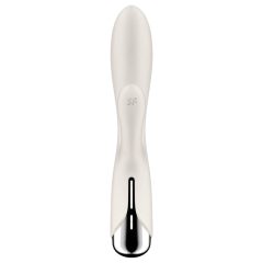   Satisfyer Spinning Rabbit 1 - forgó csiklókaros vibrátor (bézs)