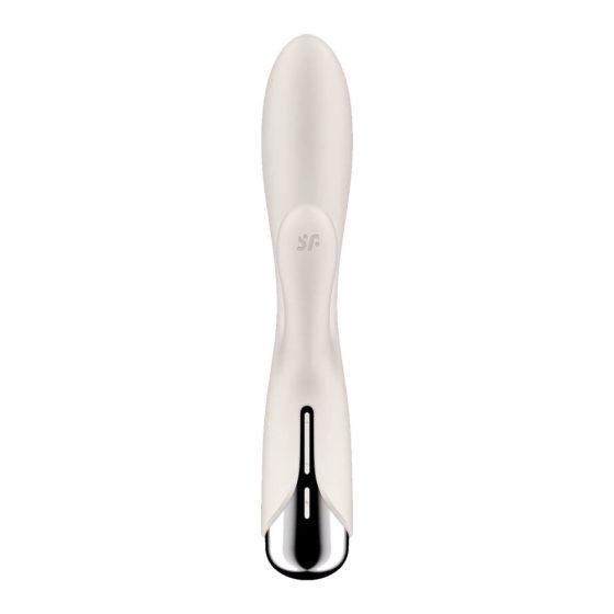 Satisfyer Spinning Rabbit 1 - forgó csiklókaros vibrátor (bézs)