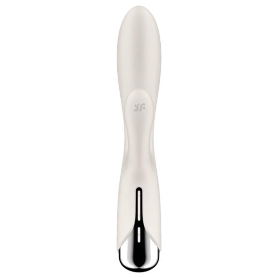 Satisfyer Spinning Rabbit 1 - forgó csiklókaros vibrátor (bézs)