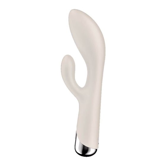 Satisfyer Spinning Rabbit 1 - forgó csiklókaros vibrátor (bézs)