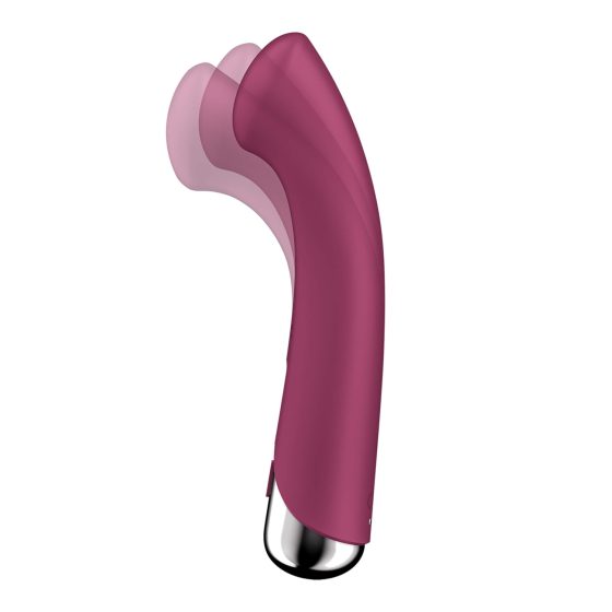 Satisfyer Spinning G-Spot 1 - forgó fejes G-pont vibrátor (piros)