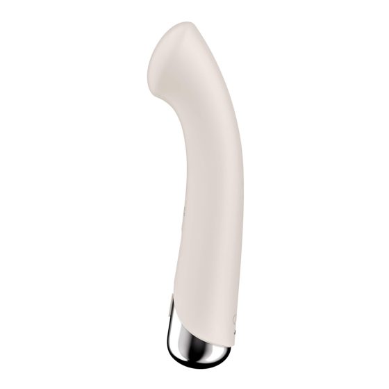 Satisfyer Spinning G-Spot 1 - forgó fejes G-pont vibrátor (bézs)