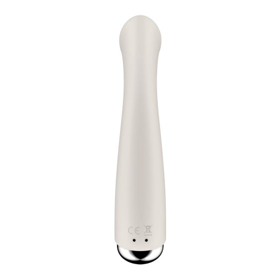 Satisfyer Spinning G-Spot 1 - forgó fejes G-pont vibrátor (bézs)