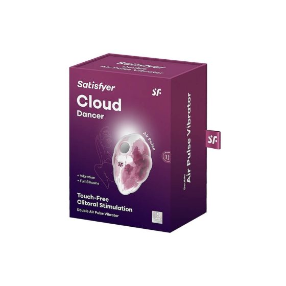 Satisfyer Cloud Dancer - akkus léghullámos csiklóizgató (pink-fehér)