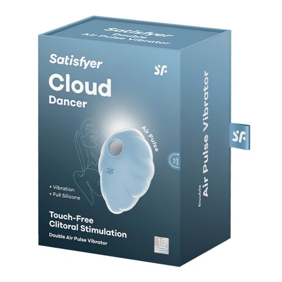 Satisfyer Cloud Dancer - akkus léghullámos csiklóizgató (kék)