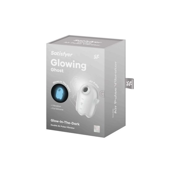 Satisfyer Glowing Ghost - világító léghullámos csiklóizgató (fehér)