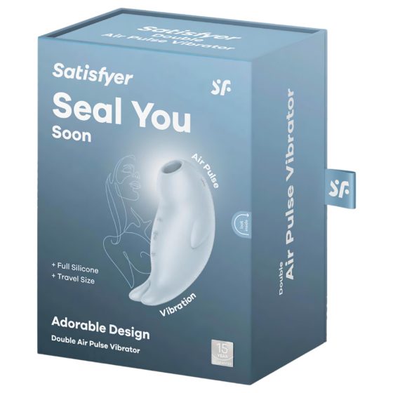 Satisfyer Seal You Soon - akkus, léghullámos csiklóizgató (kék)