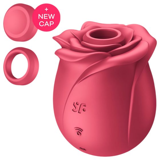 Satisfyer Pro 2 Rose Classic - akkus léghullámos csiklóizgató (piros)