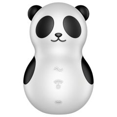   Satisfyer Pocket Panda - léghullámos csiklóizgató (fekete)