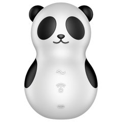   Satisfyer Pocket Panda - léghullámos csiklóizgató (fekete)