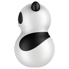   Satisfyer Pocket Panda - léghullámos csiklóizgató (fekete)