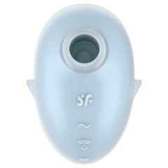   Satisfyer Cutie Ghost - akkus, léghullámos csiklóizgató (kék)