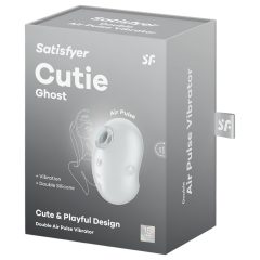   Satisfyer Cutie Ghost - akkus, léghullámos csiklóizgató (fehér)