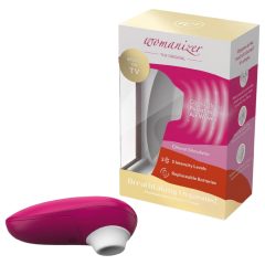 Womanizer Mini - léghullámos csiklóizgató (bordó)