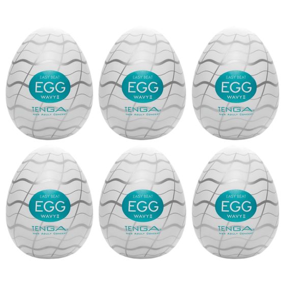 TENGA Egg Wavy II - maszturbációs tojás (6db)