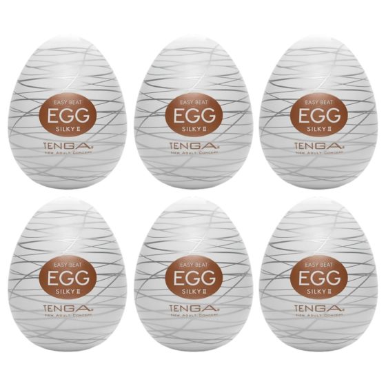 TENGA Egg Silky II - maszturbációs tojás (6db)