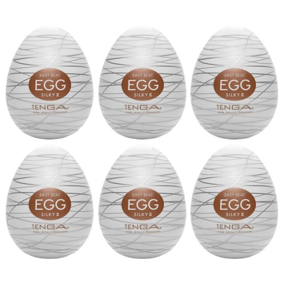 TENGA Egg Silky II - maszturbációs tojás (6db)