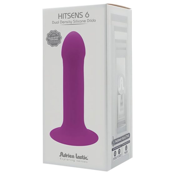 Adrien Lastic Hitsens 6 - Thermo Reactive dildó (lila)