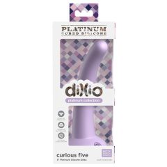   Dillio Curious Five - tapadótalpas szilikon dildó (15cm) - lila