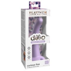   Dillio Curious Five - tapadótalpas szilikon dildó (15cm) - lila