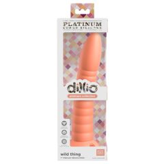   Dillio Wild Thing - tapadótalpas barázdált dildó (19cm) - narancs