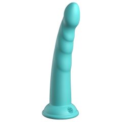   Dillio Slim Seven - tapadótalpas stimuláló dildó (20cm) - türkiz