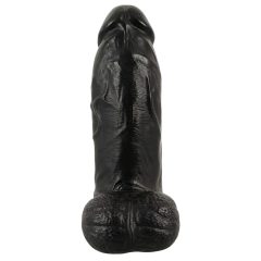 Realistixxx Real Giant - herés dildó - 22 cm (fekete)