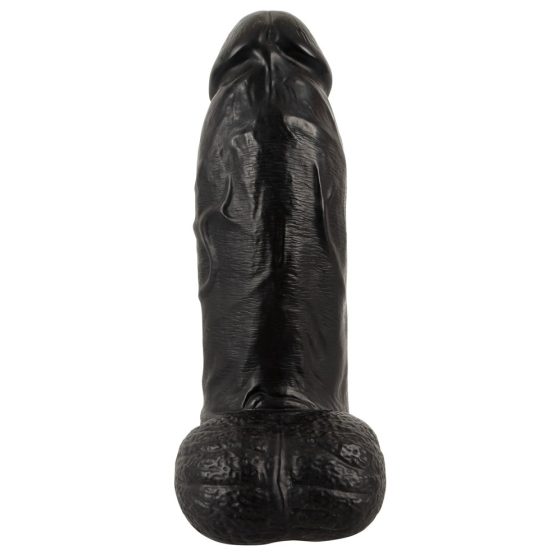 Realistixxx Real Giant - giga herés dildó - 22 cm (fekete)