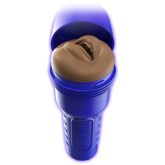 Fleshlight Boost Blow - élethű száj maszturbátor (barna)