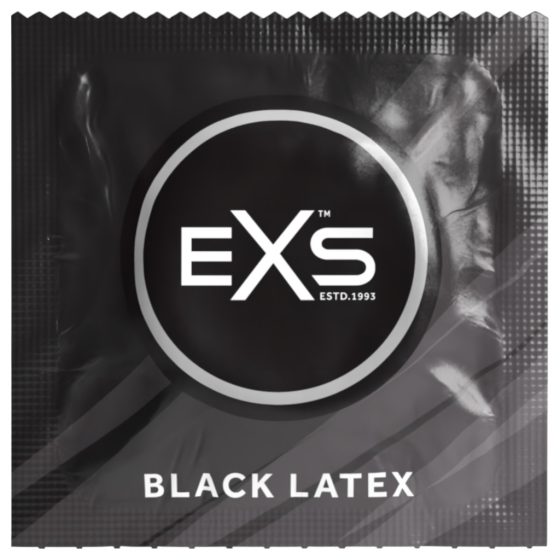 EXS Black - latex óvszer - fekete (12 db)