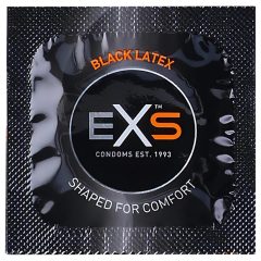 EXS Black - latex óvszer - fekete (100db)