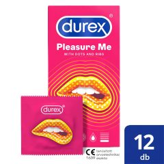 Durex Emoji PleasureMe - bordás-pontozott óvszer (12db)