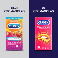 Durex Emoji PleasureMe - bordás-pontozott óvszer (12db)