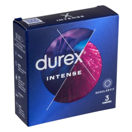 Durex Intense - bordázott és pontozott óvszer(3db) -