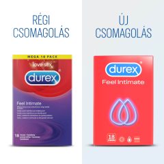 Durex Feel Intimate - vékonyfalú óvszer (18db)