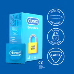 Durex Extra Safe - biztonságos óvszer (18db)