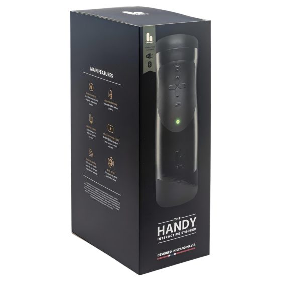 The Handy 1.1 - okos, hálózati, VR maszturbátor (fekete)