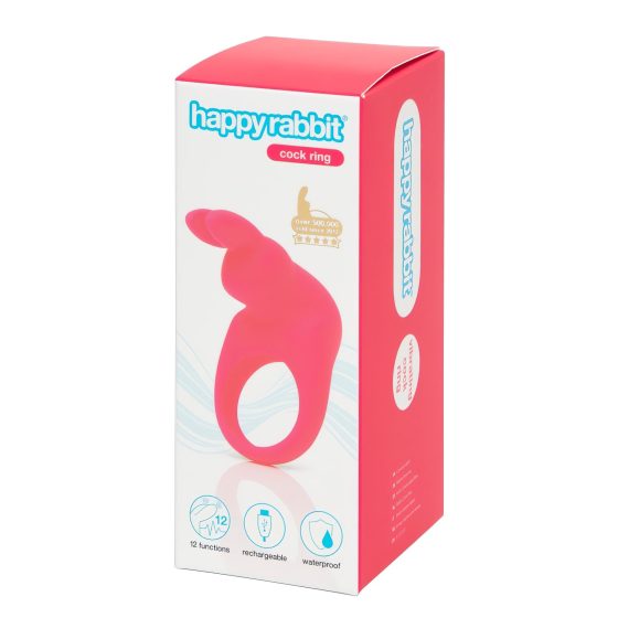 Happyrabbit Cock - akkus vibrációs péniszgyűrű (pink)