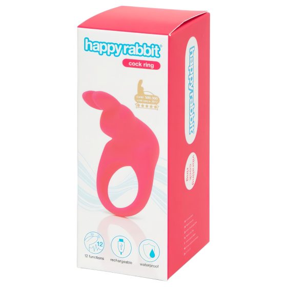 Happyrabbit Cock - akkus vibrációs péniszgyűrű (pink)