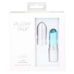 Pillow Talk Lusty - akkus, nyelves rúdvibrátor (türkiz)