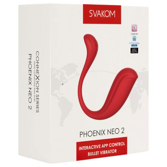 Svakom Phoenix Neo 2 - okos vibrációs tojás (piros)