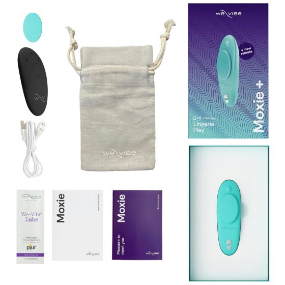 We-Vibe Moxie+ - rádiós, okos csiklóvibrátor (türkiz)