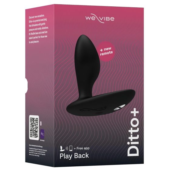 We-Vibe Ditto+ - okos, akkus anál vibrátor (fekete)