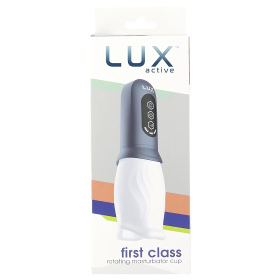 LUX Active First Class - forgó fejes maszturbátor (fehér-szürke)