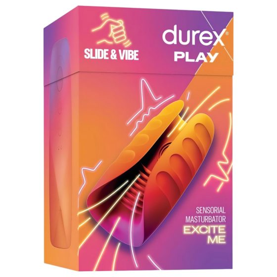 Durex Slide & Vibe - akkus, vízálló makkvibrátor (pink)